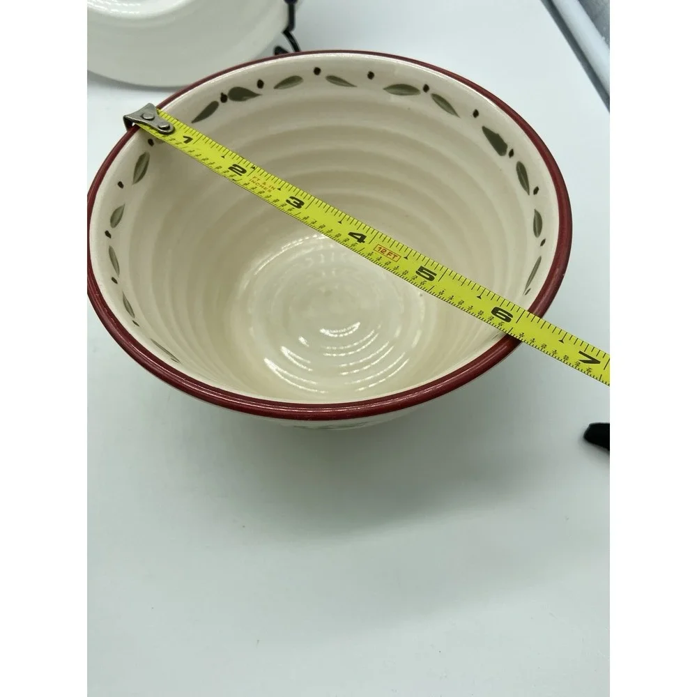 Home‎ Trends Apple Grove 1 Salad Plate & 2 Soup/Cereal Bowls Vintage GOOD